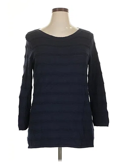 Pre-owned 41hawthorn 3/4 Sleeve T-shirt In Blue