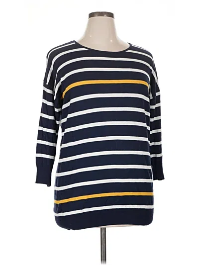 Pre-owned 41hawthorn 3/4 Sleeve T-shirt In Blue