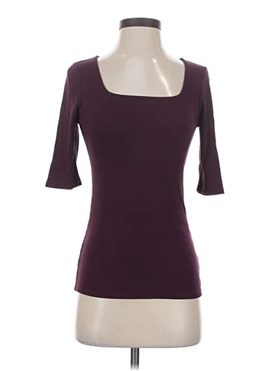 Pre-owned 41hawthorn 3/4 Sleeve T-shirt In Burgundy