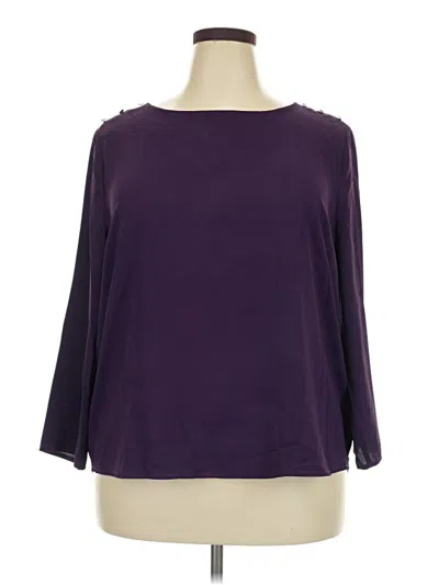 Pre-owned 41hawthorn 3/4 Sleeve T-shirt In Purple