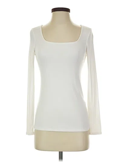 Pre-owned 41hawthorn 3/4 Sleeve T-shirt In White