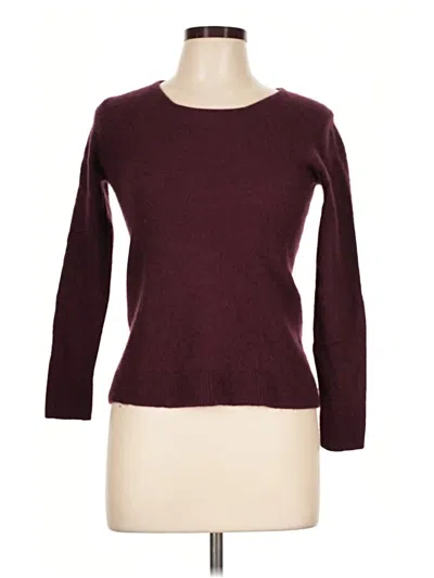 Pre-owned 41hawthorn Cashmere Pullover Sweater In Burgundy