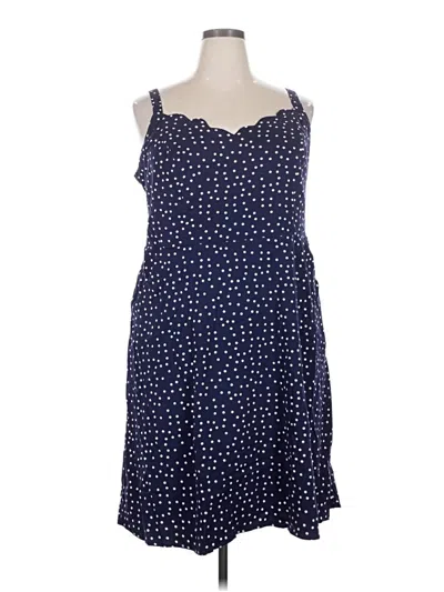 41hawthorn Casual Dress In Blue