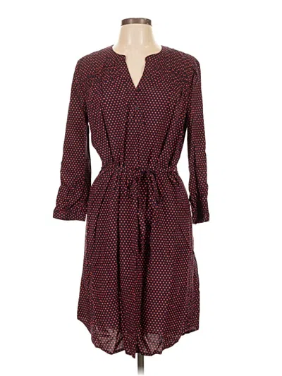 41hawthorn Casual Dress In Burgundy