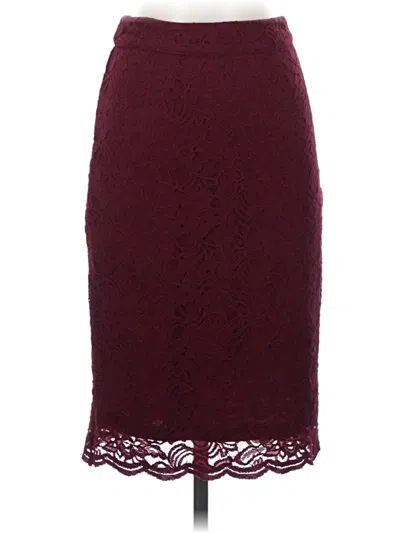 Pre-owned 41hawthorn Formal Skirt In Burgundy
