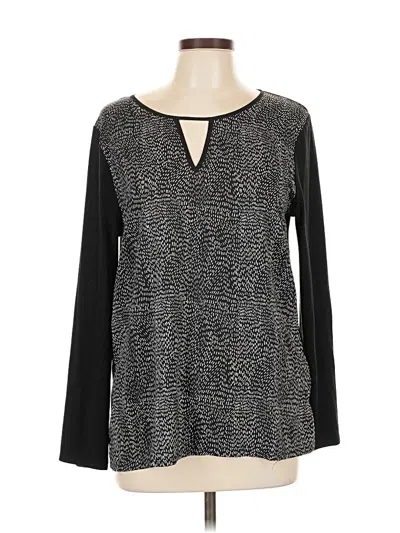 Pre-owned 41hawthorn Long Sleeve Blouse In Black