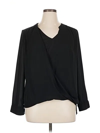 Pre-owned 41hawthorn Long Sleeve Blouse In Black