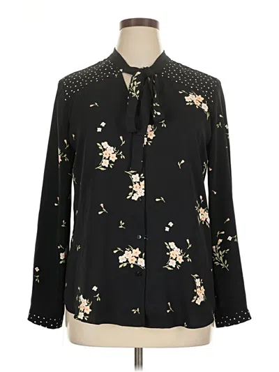 Pre-owned 41hawthorn Long Sleeve Blouse In Black