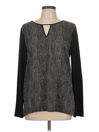 Pre-owned 41hawthorn Long Sleeve Blouse In Black