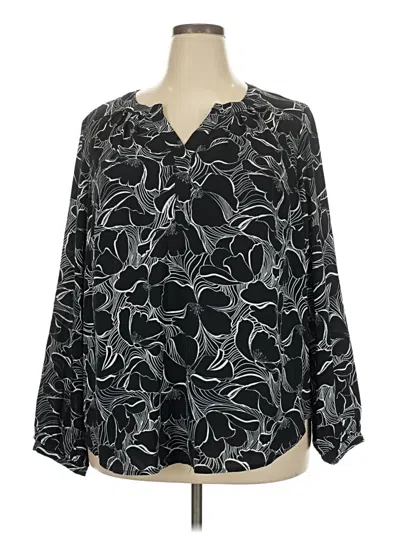 Pre-owned 41hawthorn Long Sleeve Blouse In Black