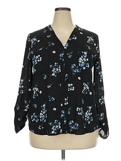 Pre-owned 41hawthorn Long Sleeve Blouse In Black