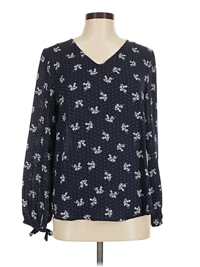 Pre-owned 41hawthorn Long Sleeve Blouse In Blue