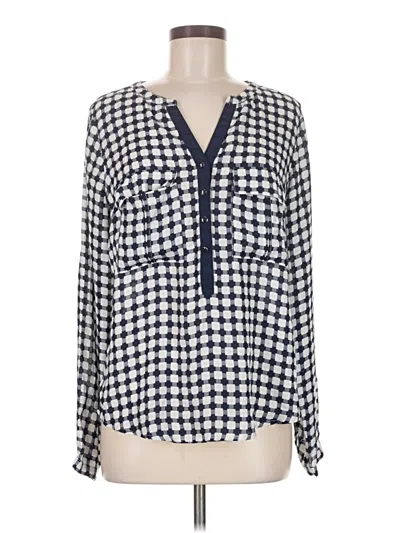 Pre-owned 41hawthorn Long Sleeve Blouse In Blue