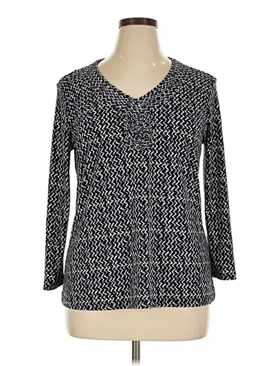 Pre-owned 41hawthorn Long Sleeve Blouse In Blue
