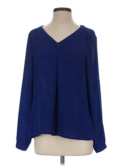 Pre-owned 41hawthorn Long Sleeve Blouse In Blue