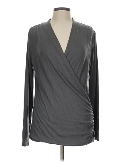 Pre-owned 41hawthorn Long Sleeve Blouse In Gray