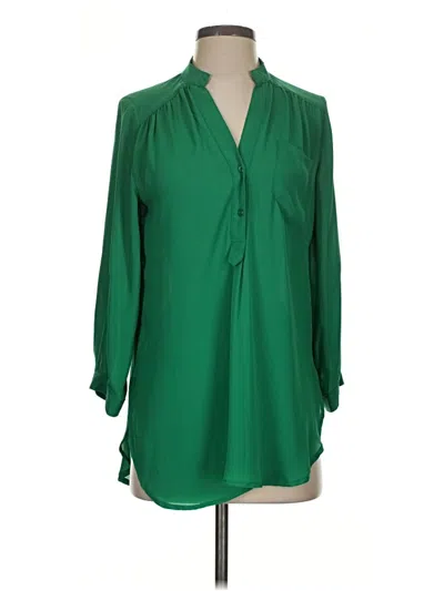 Pre-owned 41hawthorn Long Sleeve Blouse In Green