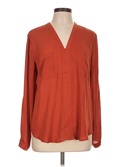 Pre-owned 41hawthorn Long Sleeve Blouse In Orange