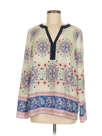 Pre-owned 41hawthorn Long Sleeve Blouse In White