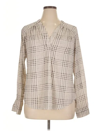 Pre-owned 41hawthorn Long Sleeve Blouse In White