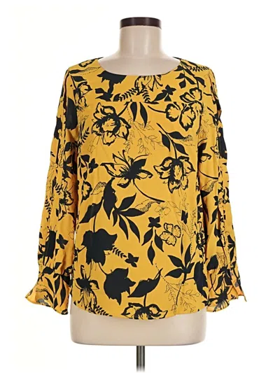 Pre-owned 41hawthorn Long Sleeve Blouse In Yellow