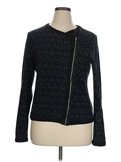Pre-owned 41hawthorn Long Sleeve Top Black Mock Neckline Tops