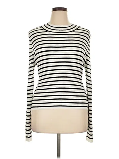 Pre-owned 41hawthorn Long Sleeve Top Ivory Turtleneck Tops