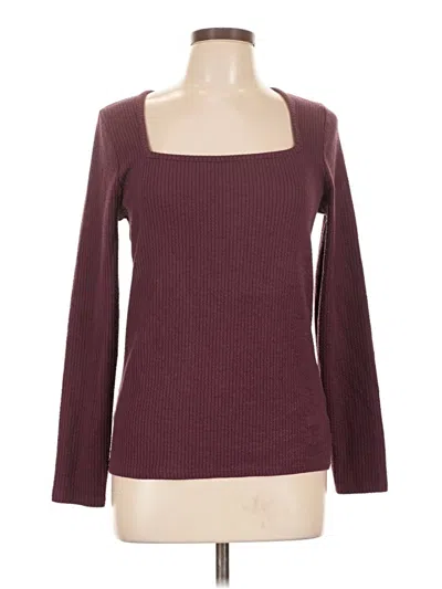 Pre-owned 41hawthorn Long Sleeve T-shirt In Burgundy