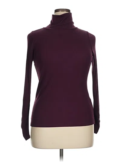 Pre-owned 41hawthorn Long Sleeve Turtleneck In Burgundy