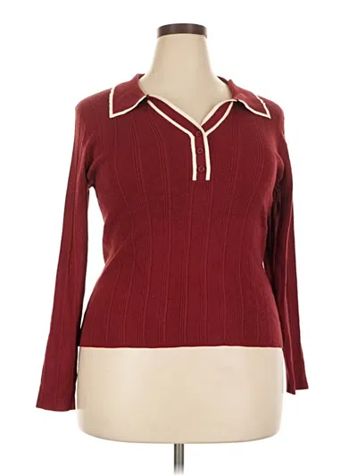 Pre-owned 41hawthorn Pullover Sweater In Burgundy
