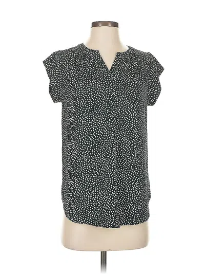 Pre-owned 41hawthorn Short Sleeve Blouse In Black