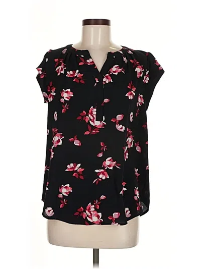 Pre-owned 41hawthorn Short Sleeve Blouse In Black