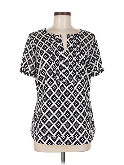Pre-owned 41hawthorn Short Sleeve Blouse In Black