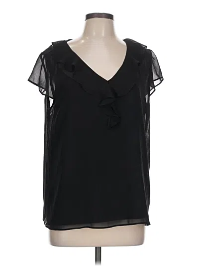 Pre-owned 41hawthorn Short Sleeve Blouse In Black