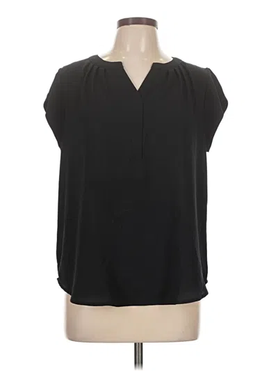 Pre-owned 41hawthorn Short Sleeve Blouse In Black