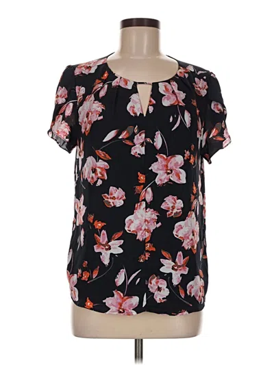 Pre-owned 41hawthorn Short Sleeve Blouse In Black