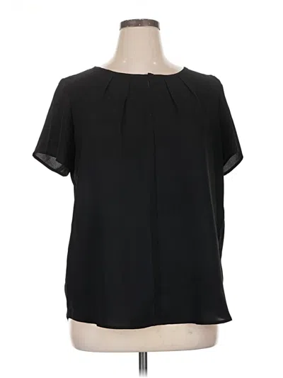 Pre-owned 41hawthorn Short Sleeve Blouse In Black
