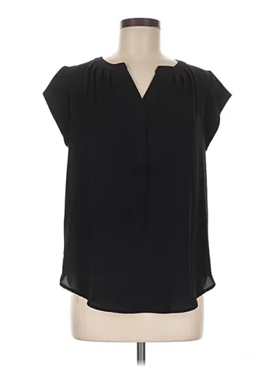 Pre-owned 41hawthorn Short Sleeve Blouse In Black
