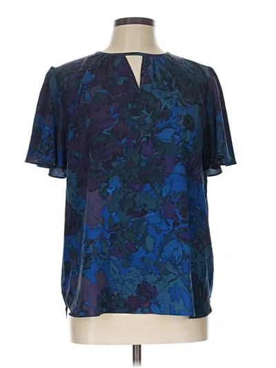 Pre-owned 41hawthorn Short Sleeve Blouse In Blue