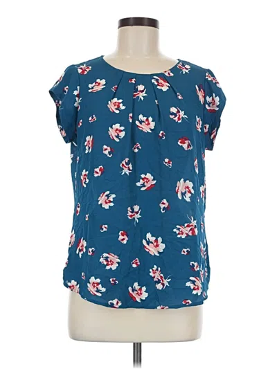 Pre-owned 41hawthorn Short Sleeve Blouse In Blue