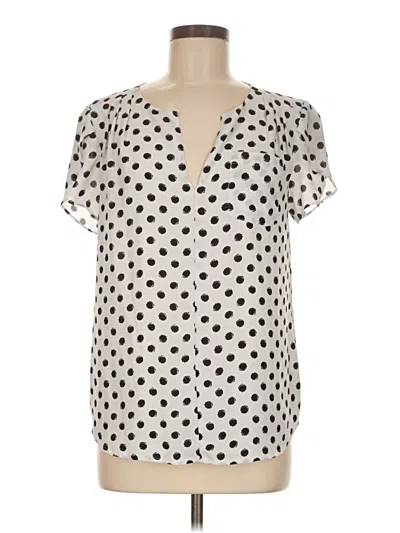 Pre-owned 41hawthorn Short Sleeve Blouse In Ivory