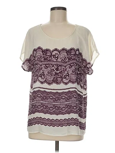 Pre-owned 41hawthorn Short Sleeve Blouse In Ivory