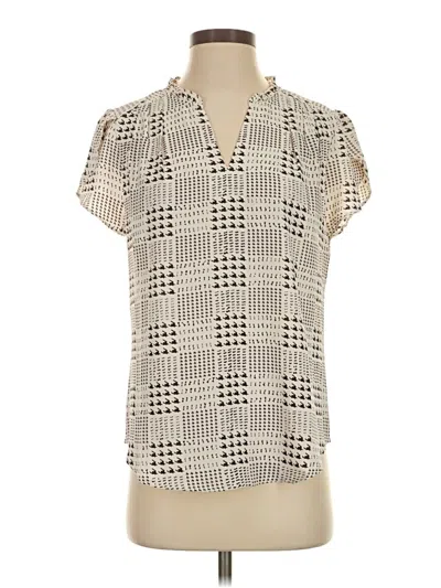 Pre-owned 41hawthorn Short Sleeve Blouse In Ivory