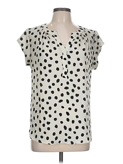 Pre-owned 41hawthorn Short Sleeve Blouse In Ivory
