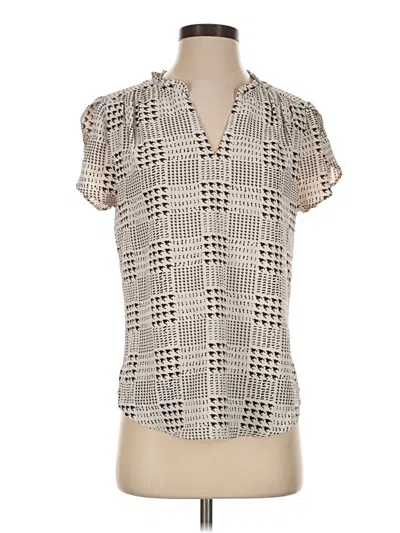 Pre-owned 41hawthorn Short Sleeve Blouse In Ivory
