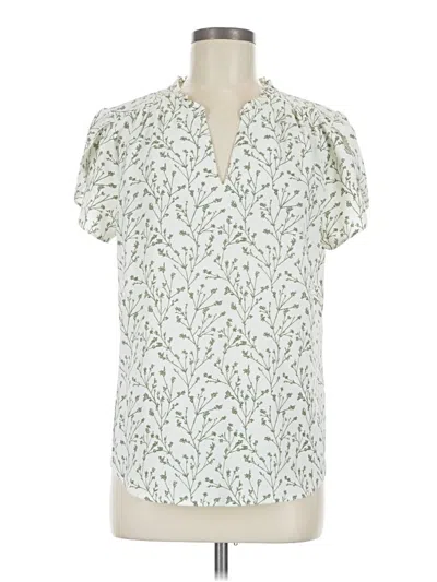 Pre-owned 41hawthorn Short Sleeve Blouse In Ivory