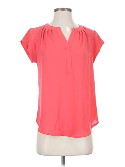 Pre-owned 41hawthorn Short Sleeve Blouse In Pink