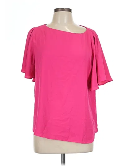 Pre-owned 41hawthorn Short Sleeve Blouse In Pink