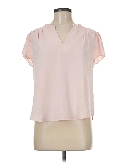 Pre-owned 41hawthorn Short Sleeve Blouse In Pink