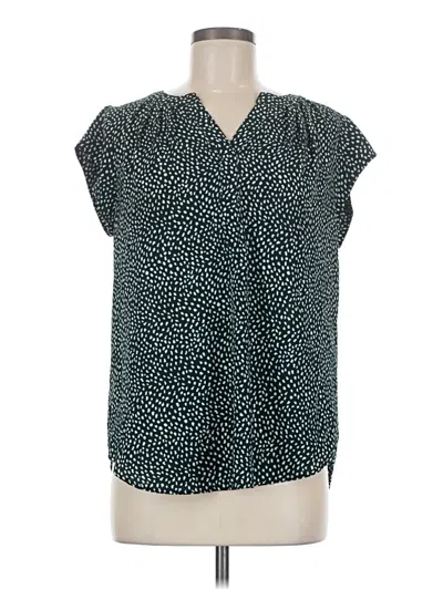 Pre-owned 41hawthorn Short Sleeve Blouse In Teal